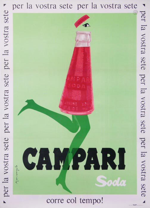 Italian Campari l/'apéritif 1926 Vintage Liquor Advertising Canvas Print 20x29