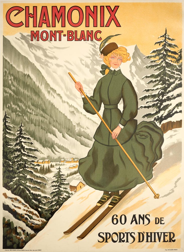 Vintage PLM GORGES DE LA DIOSAZ Chamonix Skiing/Travel Poster A1A2A3A4Sizes 
