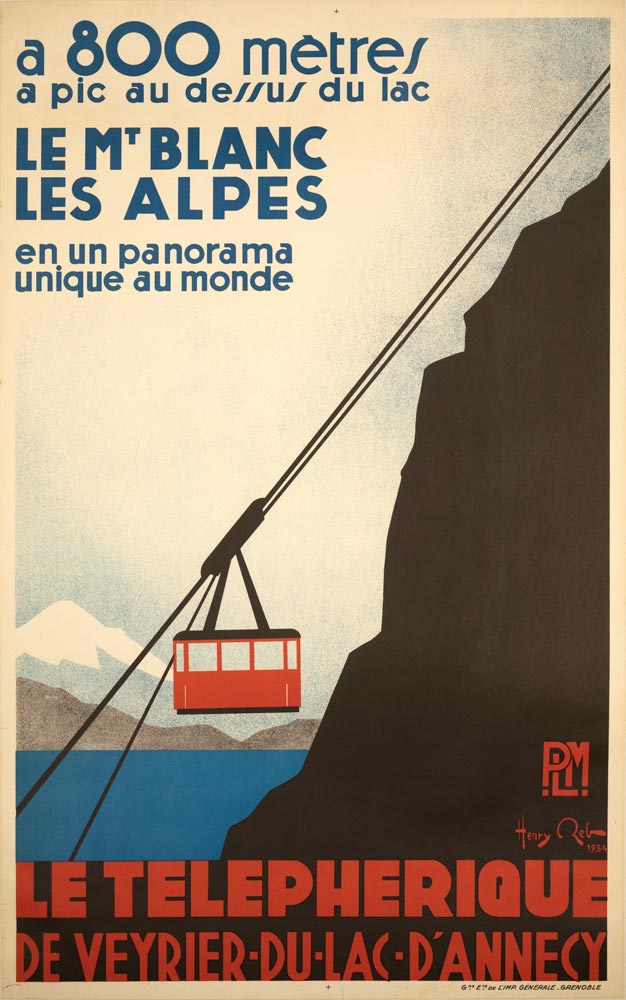 France Visitez Les Alpes 1958 Vintage Poster Print Retro Style Tourism Travel 