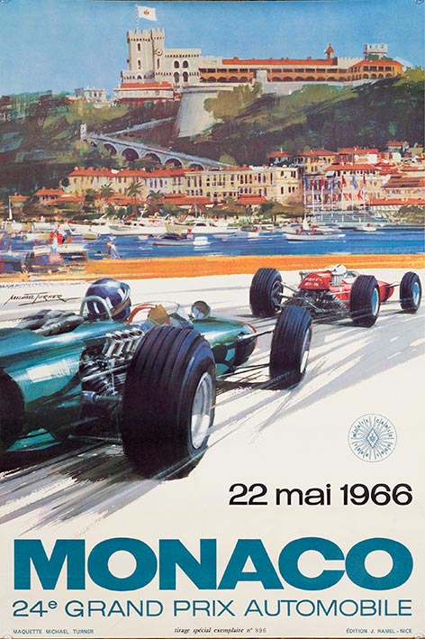 MalertaART F1 Racing Poster Affiche de France Monaco Grand Prix Monaco Poster Automobile Art Paris Wall Art South France Porsche Poster Framed Wall Art